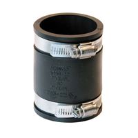 Fernco 1056 Series 1056-22 Flexible Pipe Coupling, 2 in, PVC, 4.3 psi Pressure 