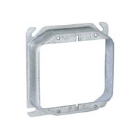Raco 780 Electrical Box Cover, 4 in L, 4 in W, Square, 2-Gang, Steel, Galvanized 