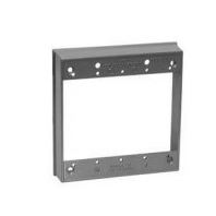 Teddico/Bwf EXR-2V Outlet Box Extension, 4-9/16 in L, 1 in W, 2-Gang, Metal, Gray, Powder-Coated 