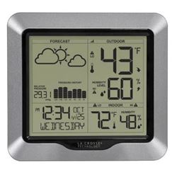 La Crosse 308-1417 Weather Station, LCD Display, 32 to 99 deg F, 10 to 99 %, 300 ft 