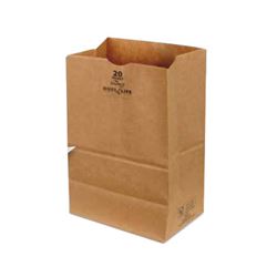 Duro Bag Husky Dubl Lif 70208 Grocery SOS Bag, #8, 6-1/8 in L, 4-1/8 in W, 12-7/16 in H, Recycled Paper, Kraft 