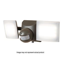 HALO MSLED600W Solar Powered Twin Head Flood Light, 50 W, 2-Lamp, LED Lamp, Cool White Light, 680 Lumens 
