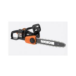 WORX WG384 Auto-Tension Chainsaw, 40 V Battery, 14 in L Bar/Chain, 3/8 in Bar/Chain Pitch 