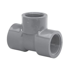 LASCO 805005BC Pipe Tee, 1/2 in Run, FIP Run Connection, 1/2 in Branch, FIP Branch Connection