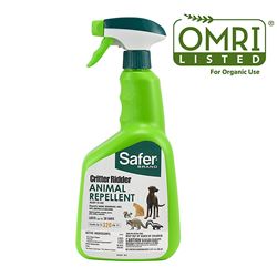 Safer Critter Ridder 5935 Animal Repellent, Ready-To-Use, Repels: Cats, Dogs, Raccoons, Skunks, Squirrels 