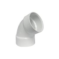 IPEX 192603L Pipe Elbow, 3 in, Hub, 60 deg Angle, PVC, White, SCH 40 Schedule 