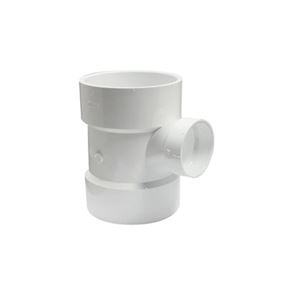 IPEX 192134 Sanitary Pipe Tee, 4 x 2 in, Hub, PVC, White, SCH 40 Schedule