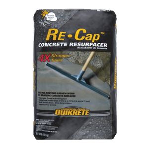 Quikrete Re-Cap 1131-47 Concrete Resurfacer, Granular Solid, Gray to Gray Brown, 40 lb Bag