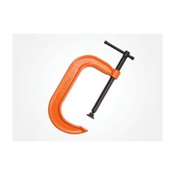 PONY 2630 Classic C-Clamp, 800 lb Clamping, 3 in Max Opening Size, 2 in D Throat, Ductile Iron Body, Orange Body 