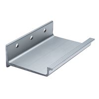 M-D 55401 Foot-Operated Hands-Free Door Pull, 5 in W, 3.4 in D, 1-1/2 in H, Aluminum, Satin Nickel 