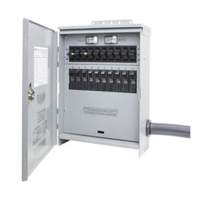 Reliance Controls Pro/Tran 2 Series R510A Transfer Switch, 1-Phase, 50/100 A, 125/250 V, 10, 5-Circuit, 10-Breaker