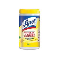 Lysol 77182 Disinfecting Wipes, 8 in L, 7 in W, Lemon and Lime Blossom 