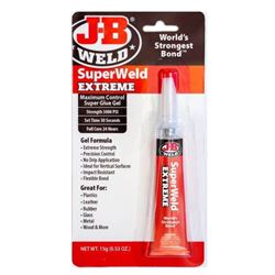 J-B Weld 33400 Instant Adhesive, Gel, Clear, 15 g 