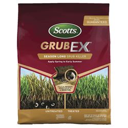 Scotts GrubEx1 99605 Season Long Grub Killer, Solid, Spreader Application, Lawns, 14.35 lb Bag 