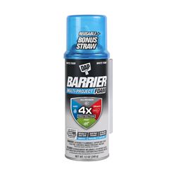 DAP Barrier 7565012530 Multi-Project Foam Sealant, White, 4 hr Functional Cure, 20 to 120 deg F, 12 oz Aerosol Can, Pack of 12 