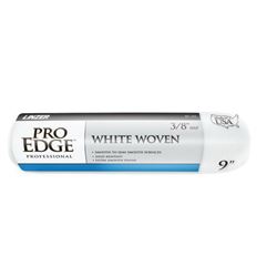 Linzer PRO EDGE RC100-9 Roller Cover, 3/16 in Thick Nap, 9 in L, White 