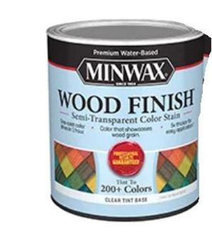 Minwax 117200000 Interior Wood Stain, Semi-Transparent, Clear Tint, Liquid, 32 fl-oz 4 Pack