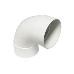 CANPLAS 414166BC Sanitary Pipe Elbow, 6 in, Hub, 90 deg Angle, PVC, White 