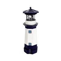 Boston Harbor 26150 Lighthouse, Ni-Mh Battery, 1-Lamp, LED Lamp, Polyresin Plastic Fixture, Battery Included: Yes 9 Pack 