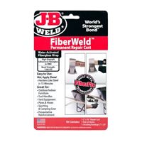 J-B WELD FiberWeld 38236 Fiberglass Repair Cast, 36 in L, 2 in W, Black 