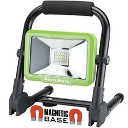 PowerSmith PWLR112FM Rechargeable Work Light, 10 W, Lithium-Ion Battery, 1-Lamp, LED Lamp, 1200/600/300 Lumens 