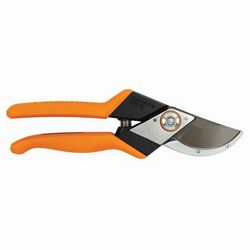 FISKARS PRO 394951-1001 Pruner, 1 in Cutting Capacity, HCS Blade, Curved Blade, Cast Aluminum Handle 