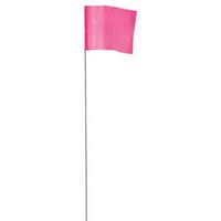 Empire 78-003 Stake Flag, 21 in L, Pink, Plastic/Steel 