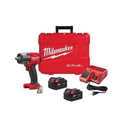 Milwaukee M18 FUEL 2962-22 Mid-Torque Impact Wrench Kit, Battery Included, 18 VDC, 5 Ah, 1/2 in Drive, Square Drive 