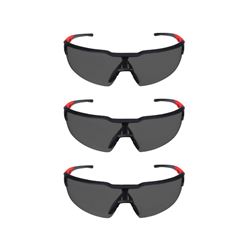 Milwaukee 48-73-2054 3-Piece Blister Magnifying Safety Glasses, Anti-Scratch Lens, Polycarbonate Lens, Plastic Frame, 3/PK 