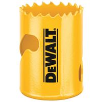 DeWALT DAH180028 Hole Saw, 1-3/4 in Dia, 1-3/4 in D Cutting, 5/8-18 Arbor, 4/5 TPI, HSS Cutting Edge 