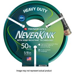 Neverkink 8615-75 Heavy-Duty Garden Hose, 75 ft L, Green 