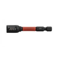 Crescent APEX Vortex CAVN2DHX16 Magnetic Nutsetter, 1/4 in Drive, 2.56 in L, Hex Shank 4 Pack 