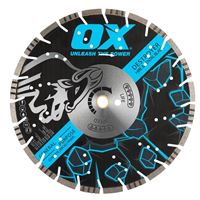 OX ULTIMATE OXTREME UDH10 OX-UDH10-14 Multi-Cut Blade, 14 in Dia, 1 to 20 mm Arbor, Steel Cutting Edge 