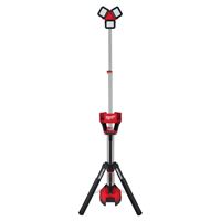 Milwaukee M18 ROCKET 2136-20 Tower Light/Charger, 1.3 A, 120 VAC, 18 VDC, Lithium-Ion Battery, LED Lamp, Black/Red 