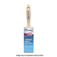 Premier Atlantic 17350 Paint Brush, 1-1/2 in W, Beavertail Varnish Brush, 2-7/16 in L Bristle, Nylon/Polyester Bristle 