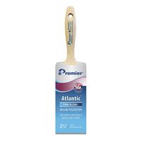 Premier Atlantic 17352 Paint Brush, 2-1/2 in W, Beavertail Varnish Brush, 2-15/16 in L Bristle, Nylon/Polyester Bristle 