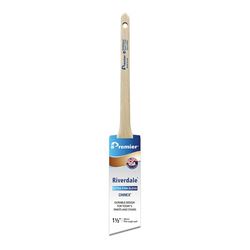 Premier Riverdale 17240 Paint Brush, 1-1/2 in W, Thin Angle Sash Brush, 2-3/16 in L Bristle, Chinex Bristle 