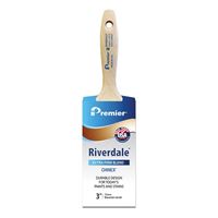 Premier Riverdale 17273 Paint Brush, 3 in W, Beavertail Varnish Brush, 3-3/16 in L Bristle, Chinex Bristle 