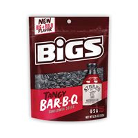 Bigs 607455 Sunflower Seeds, Tangy BBQ, 5.35 oz, Bag, Pack of 12 
