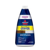 Bissell 2504 Hard Floor Sanitize Formula, 32 oz, Bottle, Liquid, Pleasant, Clear/White 