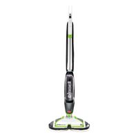 BISSELL 2039 Hard Floor Spin Mop, 28 oz Solution Tank, 14 in W Cleaning Path, ChaCha Lime Accents/White 