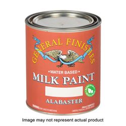 GENERAL FINISHES QAW Milk Paint, Flat, Antique White, 1 qt Can 
