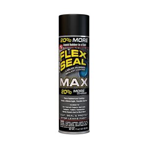 Flex Seal FSMAXBLK24 Rubberized Spray Coating, Black, 17 oz, Can