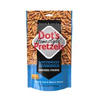 Dots Homestyle Pretzels 5002- DP Southwest Seasoned Pretzel Twists, Artificial Butter Flavor, 16 oz Bag 