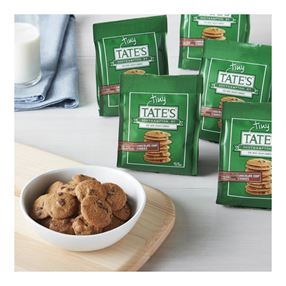 Tate's Bake Shop 1001583 Chocolate Chip Cookie, Vanilla, 1 oz, Bag, Pack of 12