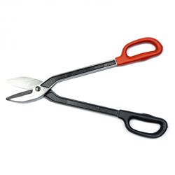 Crescent Wiss WDF16BD Tinner Snip, 16.57 in OAL, 2-1/4 in L Cut, Long, Straight Cut, Steel Blade, Black/Rawhide Handle 