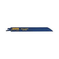 Irwin 372810P5 Reciprocating Saw Blade, 2 in W, 8 in L, 10 TPI, Bi-Metal Cutting Edge 