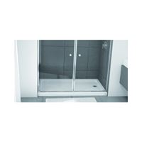 BOOTZ 010-1000-00 Shower Base, 60 in L, 30 in W, 5 in H, Steel, White, Alcove Installation 