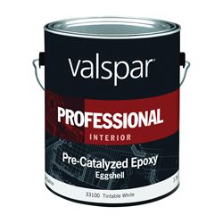 Valspar 045.0033100.007 Interior Paint, Eggshell Sheen, White, 1 gal, Can, 400 sq-ft Coverage Area, Pack of 4 
