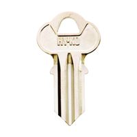 Hy-Ko 11010CG6 Key Blank, Brass, Nickel, For: Chicago Cabinet, House Locks and Padlocks, Pack of 10 